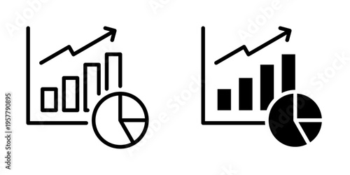 Statistics icon, element icon for design branding, print, and digital media
