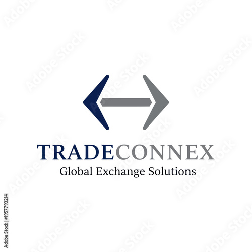 Free Download TradeConnex Global Exchange Solutions Logo with Arrows Symbolizing Exchange. - GFXLoad