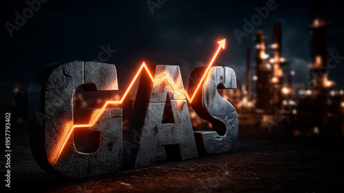 Gas Price Surge: A symbolic...