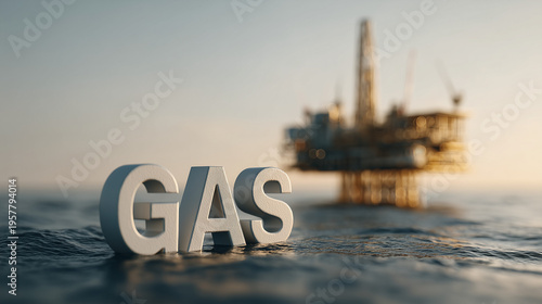 Gas and Rig in the Ocean: I...
