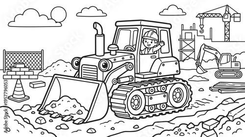 Bulldozer Construction Vehicle Heavy Equipment.