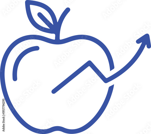 Fresh apple with leaf isolated vegetarian healthy food sketch. Vector red fruit, juicy healthy dessert
