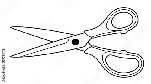 Scissors cutting tool for crafts.