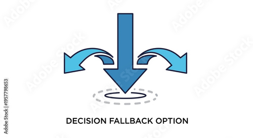 Question mark with arrows graphic representing problem solving and decision making