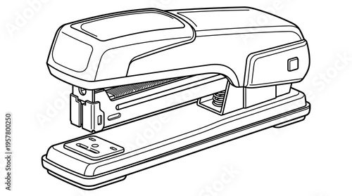 Office stapler for binding papers.
