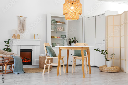 Interior of stylish dining ...
