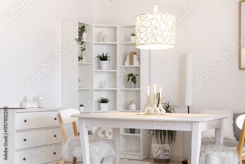 Interior of stylish dining ...