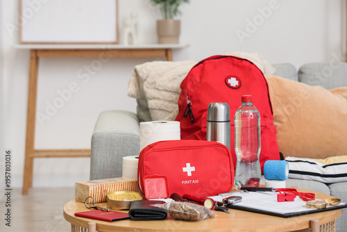 Emergency backpack with nec...