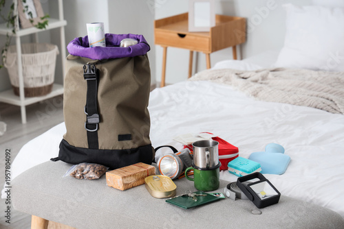 Emergency backpack with nec...