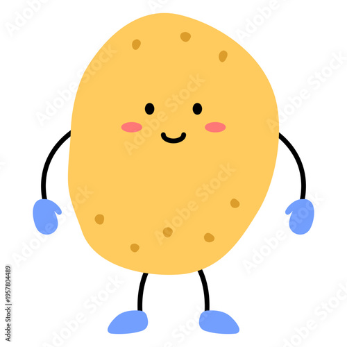 감자 캐릭터 일러스트