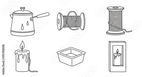 Collection of household items and tools.