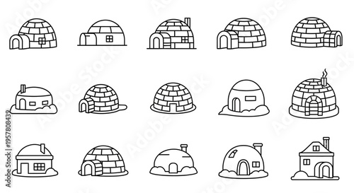Collection of igloo house designs.