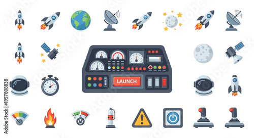 Control Panel Warning Lights Dashboard.