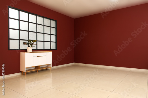 Interior of big empty room ...