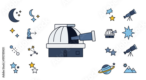 Telescope for stargazing and astronomy.