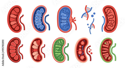 Kidney Anatomy and Cell Biology - Medical Illustration