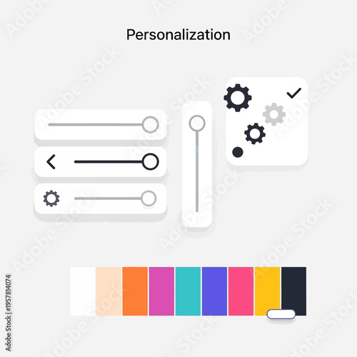 Personalization settings and options menu.