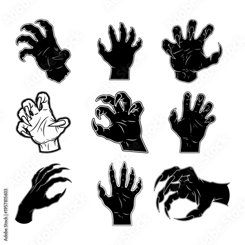 Claw Marks Vector Illustration Scratch Effect Graphic Design