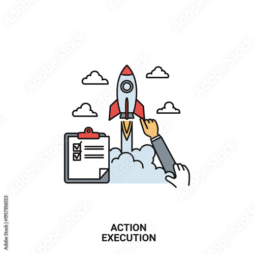 Hand Launching a Rocket Ship High.