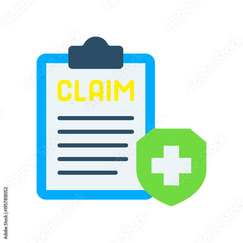 Insurance Claim flat icon