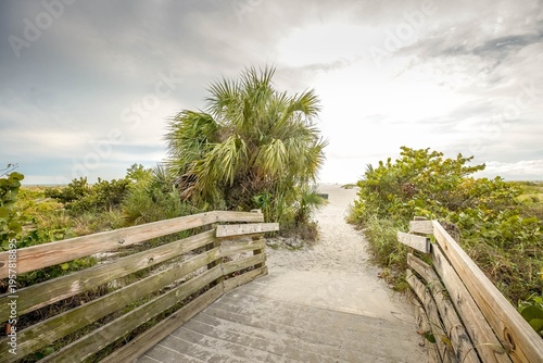 Boardwalk to Anna Maria Island Beach, Florida