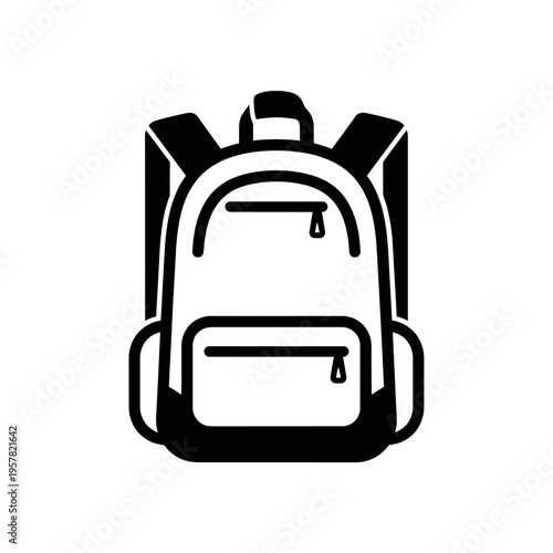 Black silhouette of a backpack.