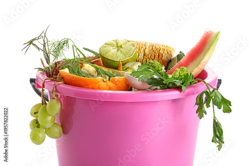 Bucket with organic waste i...