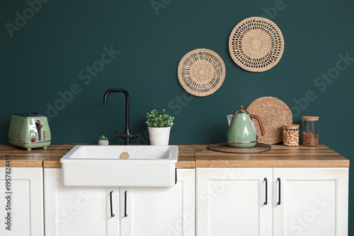 Interior of stylish kitchen...
