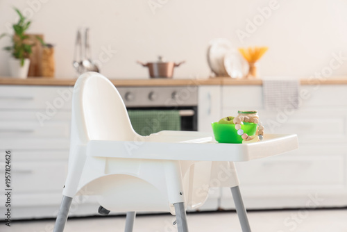 Baby highchair with puree, ...