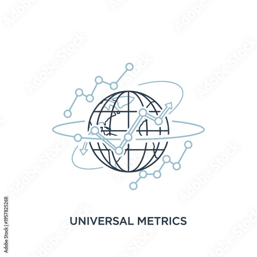 Globe with clock and molecular structure.