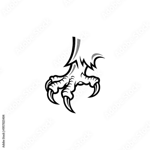 Claws of a mythical creature paw.