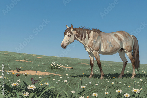 horse in field