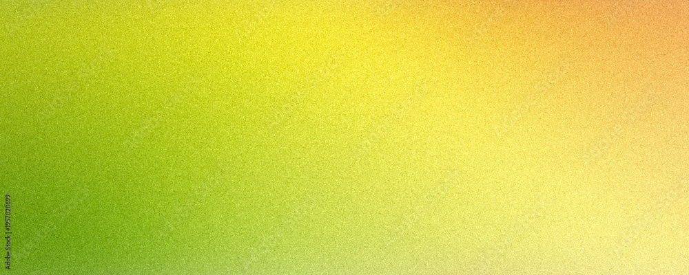 Obraz premium Vibrant green and yellow gradient with fine grain radiates freshness and optimism, ideal for eco branding, wellness promotions or cheerful seasonal graphic layouts.
