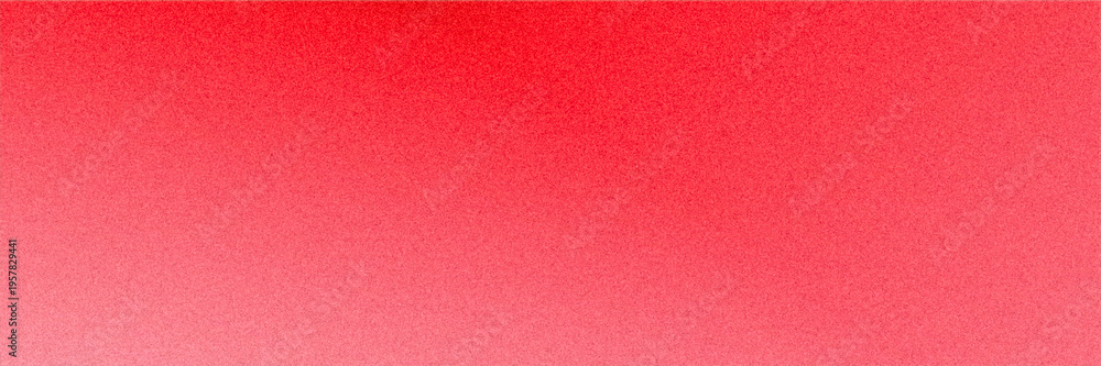 Fototapeta premium Horizontal panoramic gradient. Bright red gradient backdrop with soft grainy texture radiating warmth and energy, perfect for bold designs, sale banners, and eye-catching digital graphics.