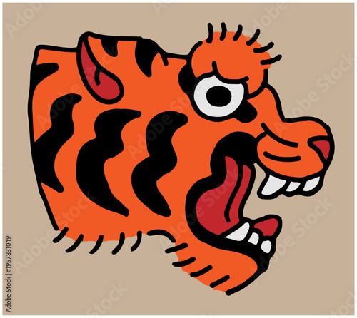 illustration vector tattoo design fire doodle