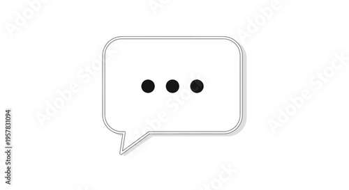 Simple chat speech bubble icon.