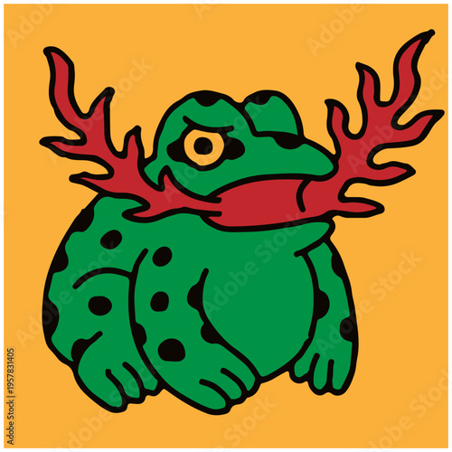 illustration vector tattoo design fire doodle