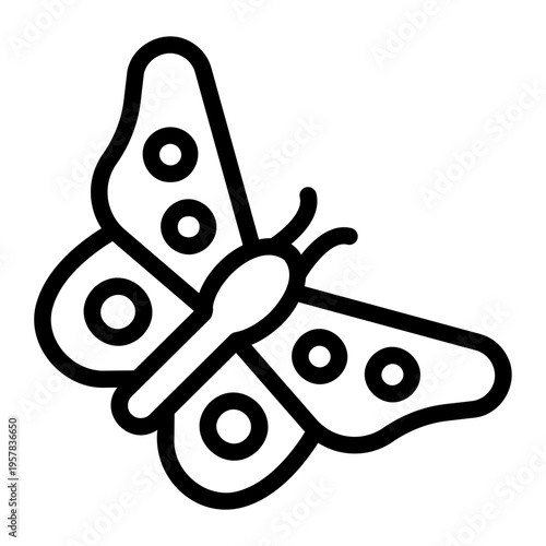Butterfly Line Icon