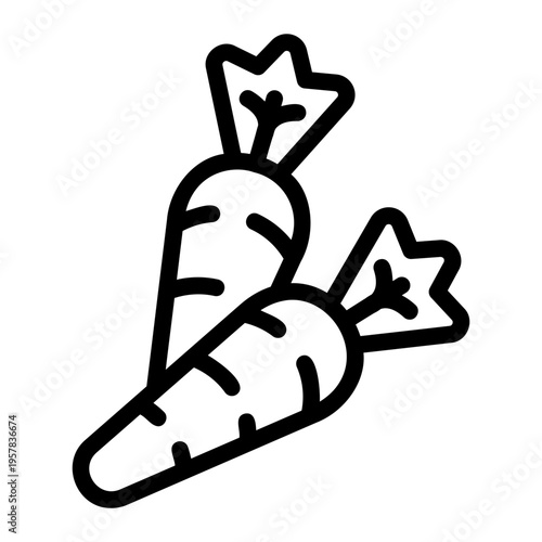 Carrot Line Icon