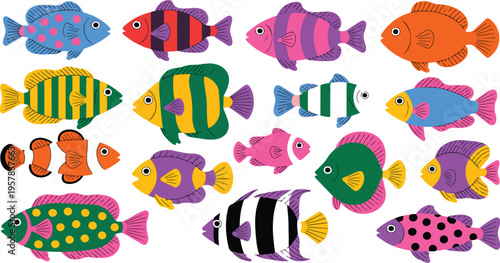 Homemade Family Slippers Vector Set with Dad, Mom, Son, and Daughter Footwear, Fluffy Flip Flops, Fur and Felt Cozy Shoes