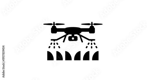 Drone Spraying Crops