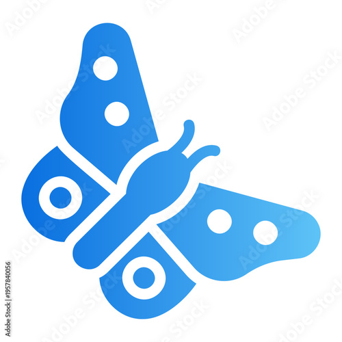 Butterfly Line Gradient Icon