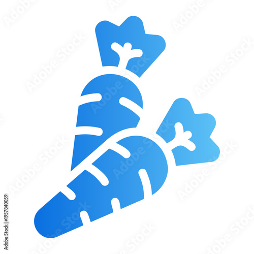 Carrot Line Gradient Icon