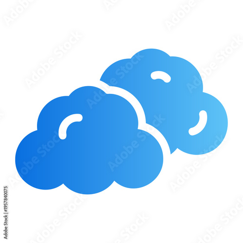 Cloud Line Gradient Icon