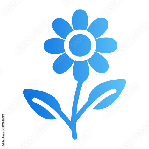 Daisy flower Line Gradient Icon