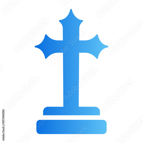 Cross Line Gradient Icon