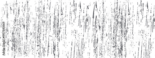 Grunge texture with vertical scratches on a white background. Horizontal vector background in a minimalist style for graphic design, overlays, and creating a worn surface effect.