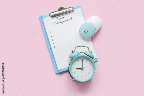 Clipboard with text TIME MA...