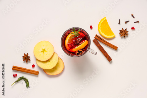 Composition with cup of tas...