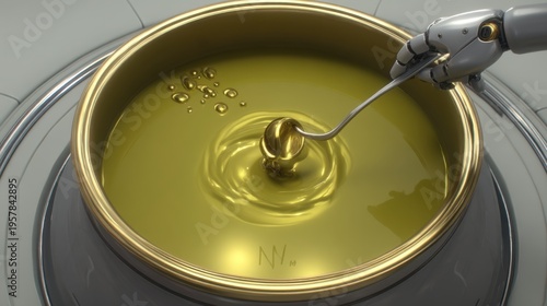 Automated precision gold plating laboratory technology showcase cleanroom close-up innovation in manufacturing